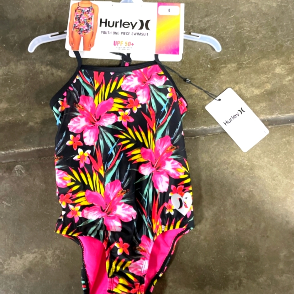 HURLEY NWT Girls Bathingsuit Size 4